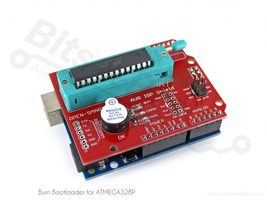 AVRISP Shield voor Arduino met buzzer